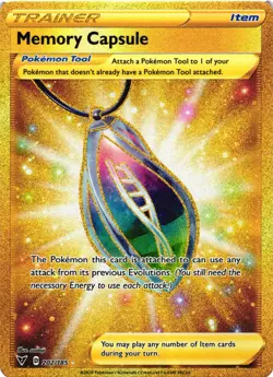 Pokemon TCG Memory Capsule (Secret) 202/185 Swsh04: Vivid Voltage Holo VLP - Image 1
