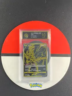 Pokemon S-Chinese Sword&Shield CS4.1C-022 Zacian V Holo New Gold Grade10 - Image 1