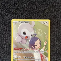 Castform Full Art TG11/TG30 Ultra Rare Lost Origin Pokemon TCG Near Mint - Image 2