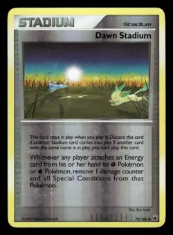 Pokemon Dawn Stadium Uncommon Majestic Dawn 79/100 LP Reverse Holo - Image 1