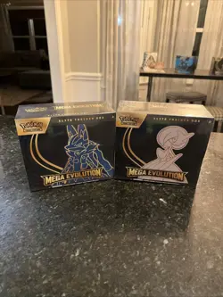 Pokemon TCG Mega Evolution Elite Trainer Box ETB Lot of 2 Lucario and Gardevoir - Image 1