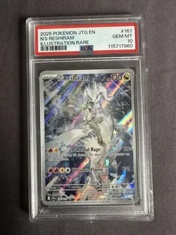 Pokemon TCG N's Reshiram 167/159 Journey Together Holo IR PSA 10 - Image 1
