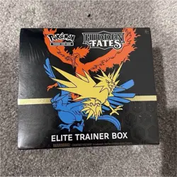Pokemon Hidden Fates Elite Trainer Box Zapdos Articuno Moltres English - Image 1