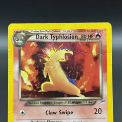 Dark Typhlosion 10/105 Unlimited Holo Rare Pokemon Neo Destiny - DMG - Image 2