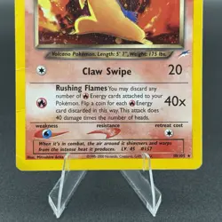 Dark Typhlosion 10/105 Unlimited Holo Rare Pokemon Neo Destiny - DMG - Image 3