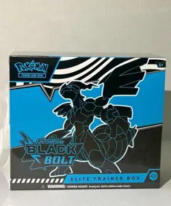 SEALED Pokemon TCG: Scarlet & Violet BLACK BOLT Elite Trainer Box ETB - Image 1
