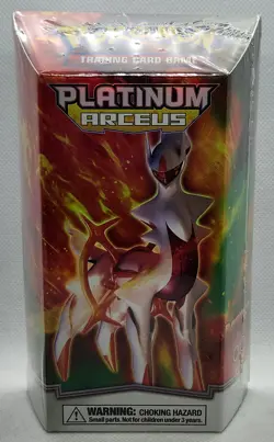 2009 POKEMON PLATINUM ARCEUS FLAMEMASTER THEME DECK FACTORY SEALED/NEW - Image 1