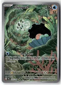 Clamperl ⭐ 195/182 Holo Illustration Rare Destined Rivals 2025 Pokemon NM - Image 1
