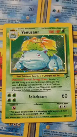 Pokemon Venusaur Holo Rare 18/130 Base Set 2nd Edition Mitsuhiro Arita - Image 1