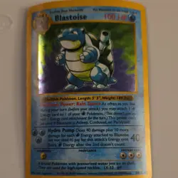 Pokemon Blastoise Base Set Holo Rare 2/102 100 HP Stage 2 Wizards 1999 English - Image 1