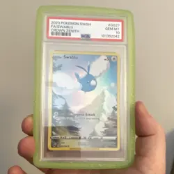 Pokemon Swablu Crown Zenith Galarian Gallery GG27 Ultra Rare Holo PSA 10 2023 - Image 1