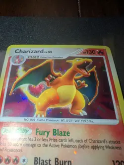 Pokemon Charizard Secret Wonders MP Holo Bleed everywhere 3/132 - Image 3