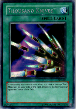Yugioh Thousand Knives PCY-003 Parallel Secret Rare LP - Image 1