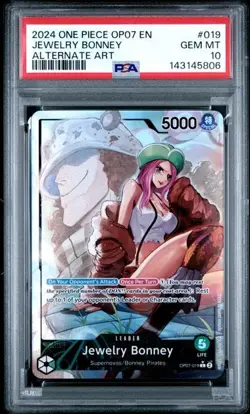 2024 ONE PIECE 500 YEARS IN THE FUTURE JEWELRY BONNEY OP07- 019 ALT ART PSA 10 - Image 1