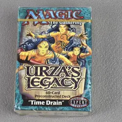 Magic The Gathering Urza's Legacy 60 Card PreConstructed Theme Deck Time Drain - Image 1