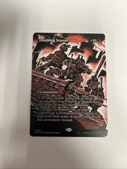 Doubling Season Borderless Nonfoil TMNT Card #0011 MTG LP - Image 1
