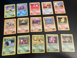 Lot of *42* Pokemon Gym Heroes Cards, Common/Uncommon (NM, NM-, NM-/LP) - Image 1