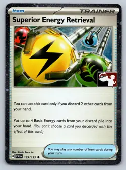 Superior Energy Retrieval 189/193 Prize Pack Series Cards Pokemon Holo NM - Image 1