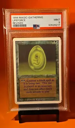 🟢🟢🟢 1994 Magic The Gathering LIFEFORCE Revised PSA 9 POP 4🟢🟢🟢 - Image 1