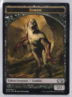 1x Zombie Token - Core Set 2015 - Near Mint - Image 1