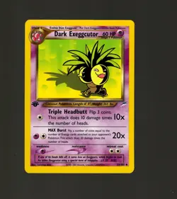 Pokemon TCG Card Dark Exeggcutor Neo Destiny 33/105 Uncommon 1st Edition NM 2002 - Image 1