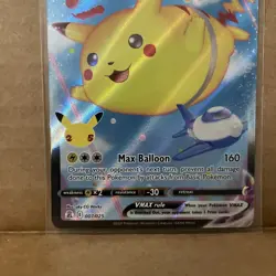 FLYING PIKACHU VMAX 2021 POKEMON CELEBRATIONS RARE HOLO 7/25. (A2) - Image 3