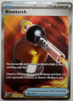 Pokemon Trading Card TCG Blowtorch Trainer Art Holo 117/094 Nintendo 2025 - Image 1