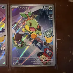 Chimchar Turtwig Piplup First Partner Illustration Collection Promo Set Pokemon - Image 3