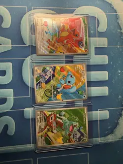 Pokemon First Partner Illustration Collection MEP Bulbasaur Charmander Squirtle - Image 1