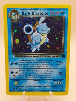 Dark Blastoise Holo Rare Team Rocket 3/82 Pokemon Card - WOTC 1999 - Image 1