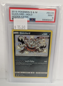 2019 Pokemon S & M #SV26 Guzzlord Holo Hidden Fates Mint PSA 9 - Image 3