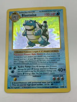 Blastoise 2/102 Holo Rare Shadowless Base Set Pokemon LP - Image 1