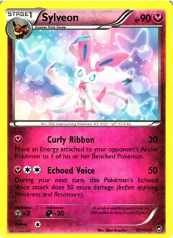 Pokemon TCG Sylveon 72/111 XY Furious Fists Regular VLP - Image 1