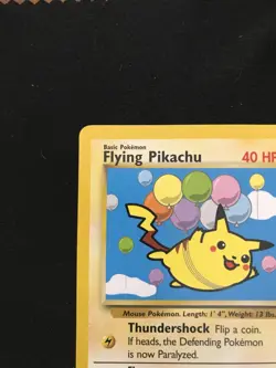 Pokemon English TCG Flying Pikachu 25 Black Star Promo WOTC NM - Image 5