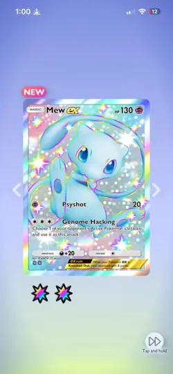 [English] Shiny Mew EX | Full Art | 2 Shiny | Pokemon TCG Pocket Trade - Image 1