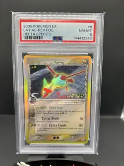 PSA 8 Latias EX Delta Species REVERSE Holo Rare Stamped Pokemon 2005 - Image 2