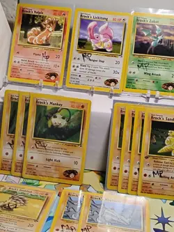 Pokemon TCG Bulk Lot Of 24 Brock's Gym Challenge Unlimited (Moderate Heavy Play) - Image 2