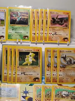 Pokemon TCG Bulk Lot Of 24 Brock's Gym Challenge Unlimited (Moderate Heavy Play) - Image 3