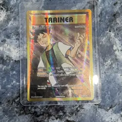 Pokemon Brock's Grit Evolutions 107/108 Ultra Rare Full Art Holo Trainer 2016 - Image 1