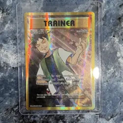 Pokemon Brock's Grit Evolutions 107/108 Ultra Rare Full Art Holo Trainer 2016 - Image 2