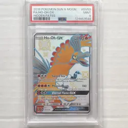 Pokemon Ho-Oh GX SV50/SV94 Hidden Fates Shiny Vault Full Art Holo PSA 9 2019 - Image 1