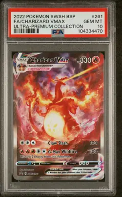 2022 POKEMON SWSH ULTRA-PREMIUM COLLECTION FULL ART/CHARIZARD VMAX PSA 10 - Image 1