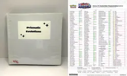 Prismatic Evolutions (222) Pokemon Binder Lot - Master Set Starter Kit - Image 1