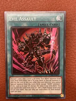 Yu-Gi-Oh! Evil Assault - SUDA - EN052 - Supreme Darkness - Super Rare 1st Ed. NM - Image 1