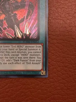 Yu-Gi-Oh! Evil Assault - SUDA - EN052 - Supreme Darkness - Super Rare 1st Ed. NM - Image 5