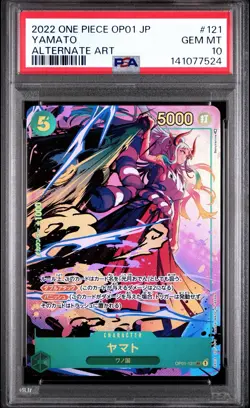 PSA 10 One Piece Yamato Alt Art Parallel OP01 121 SEC Romance Dawn Japanese - Image 1