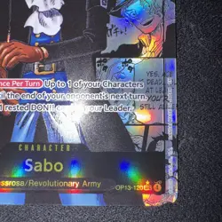 Sabo OP13-120 SEC Manga Alternative Art Carrying On His Will - Image 5