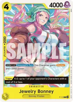 NM-Mint, English One Piece Jewelry Bonney (Heroines Battle Pack) - P-113 - P One - Image 1