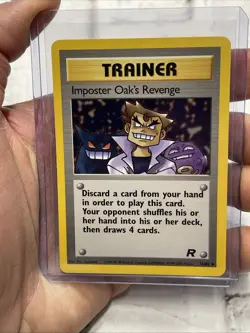 Imposter Oak's Revenge - 76/82 Team Rocket 2000 - WOTC - Pokemon TCG NM Card Vtg - Image 1