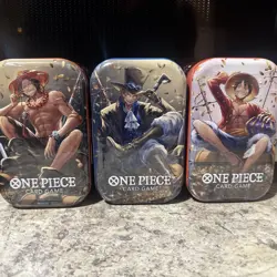 One Piece Card Game - Tin Pack Set Vol 2 (3 Pack) Collection - Image 1